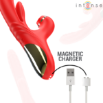 Karol Vibratore Multifunzione Spinta E Stimolazione E Onde Stimolanti Rosso - Intense - immagine 7