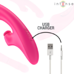 Vibratore Emi 13,5 Cm Multifunzione 3 In 1 10 Vibrazioni Rosa - Intense - immagine 7