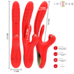 Vibratore Multifunzione Rosalia 3 In 1 Rosso - Intense - immagine 3