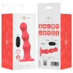 Cody Vibratore Con Ventosa Telecomando Rosso - Intense - immagine 8