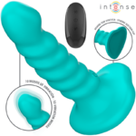 Vibratore Buffy Taglia S Design A Spirale 10 Vibrazioni Telecomando Blu - Intense - immagine 2