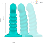Vibratore Buffy Taglia S Design A Spirale 10 Vibrazioni Telecomando Blu - Intense - immagine 3