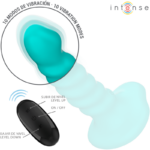 Vibratore Buffy Taglia S Design A Spirale 10 Vibrazioni Telecomando Blu - Intense - immagine 4