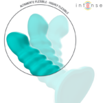 Vibratore Buffy Taglia S Design A Spirale 10 Vibrazioni Telecomando Blu - Intense - immagine 5