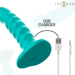 Vibratore Buffy Taglia S Design A Spirale 10 Vibrazioni Telecomando Blu - Intense - immagine 6