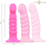 Vibratore Cindy Taglia L Design A Spirale 10 Vibrazioni Rosa Telecomando - Intense - immagine 3