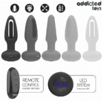 Plug Anale Con Lingua Vibrante E Telecomando - Addicted Toys - immagine 5