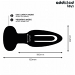 Plug Anale Con Lingua Vibrante E Telecomando - Addicted Toys - immagine 7