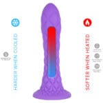 Dreamy Dildo Fantasy Silicone Liquida Termoreactivo Viola 18.5 Cm - Silexd - immagine 5