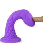 Dreamy Dildo Fantasy Silicone Liquida Termoreactivo Viola 18.5 Cm - Silexd - immagine 4
