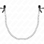 Morsetti Per Capezzoli A Catena Piatta Argento 34 Cm - Kink