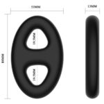 Anello Doppio Ovale In Silicone - Crazy Bull - immagine 6