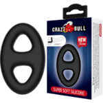 Anello Doppio Ovale In Silicone - Crazy Bull
