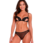 Intimari Reggiseno + Slip Nero L/Xl - Passion