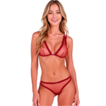 Belissana Reggiseno + Perizoma Bordeaux S/M - Passion