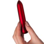 Proiettile Vibrante Ricaricabile Rosso Papavero - Rocks-Off - immagine 4