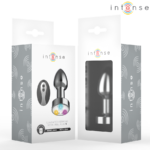 Plug Anale Vibrante In Metallo Con Luci Led E Telecomando - Taglia S - Intense - immagine 3
