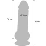 Pene Realistico Deluxe Con Testicoli Extra Spessi 20 Cm - Get Real - immagine 4