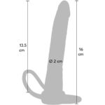 Penetratore Anale In Silicone Double Trouble 16 Cm - Get Real - immagine 3