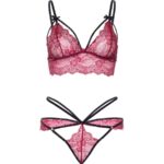 Set Sujetador + Tanga Burdeos - Leg Avenue - immagine 5