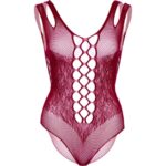 81641X Body Senza Cuciture Bordeaux Taglia 1X/2X - Leg Avenue - immagine 6