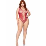 81641X Body Senza Cuciture Bordeaux Taglia 1X/2X - Leg Avenue - immagine 4