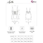 Agethe Lc 90607 Chemise + Perizoma + Cappello Di Natale L/Xl - Livco Corsetti Fashion - immagine 6