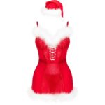 Agethe Lc 90607 Chemise + Perizoma + Cappello Di Natale L/Xl - Livco Corsetti Fashion - immagine 4
