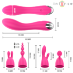Vibratore Cher Con 20 Modalit? E Testine Intercambiabili - Intense - immagine 3