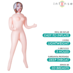 Nicole Bambola Gonfiabile Con Tre Orifizi - Intense Dolls - immagine 2