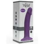 Dildo Vibrante In Silicone Realistico Viola 19,5 Cm - Get Real - immagine 4