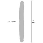 Dildo In Silicone A Doppia Estremit? Caramello 35 Cm - Get Real - immagine 3