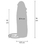 Hydrated Skin Guaina Per Pene In Silicone Caramello 16 Cm - Get Real - immagine 4