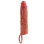 Hydrated Skin Guaina Per Pene In Silicone Caramello 20 Cm - Get Real