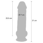 Pene Realistico Deluxe Con Testicoli Extra Spessi 31 Cm - Get Real - immagine 4