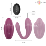 Stimolatore A Morsetto Con Vibrazione E Tapping Sandra Con Telecomando - Intense - immagine 6