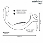 Anello Per Il Pene Prostatico Doppio Con Telecomando - Addicted Toys - immagine 7
