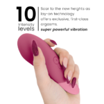 Vibe Lay-On Vibratore Silenzioso Rosa Scuro - Womanizer - immagine 5