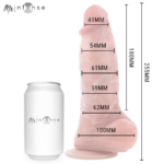 Dildo In Silicone Spencer Con Pene Grande 25,5 Cm -?- 6,2 Cm - Mr Intense - immagine 4