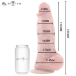 Dildo In Silicone Extrabig Spencer 28 Cm -?- 7,3 Cm - Mr Intense - immagine 6