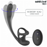 Plug Anale Con Vibrazione E Oscillazione A 360? E Stimolatore Dei Testicoli - Addicted Toys - immagine 3