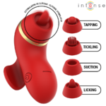 Stimolatore Patty Con 4 Testine, Aspirazione, Colpimento, Solletico E Lecca - Intense - immagine 3