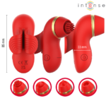 Stimolatore Patty Con 4 Testine, Aspirazione, Colpimento, Solletico E Lecca - Intense - immagine 4