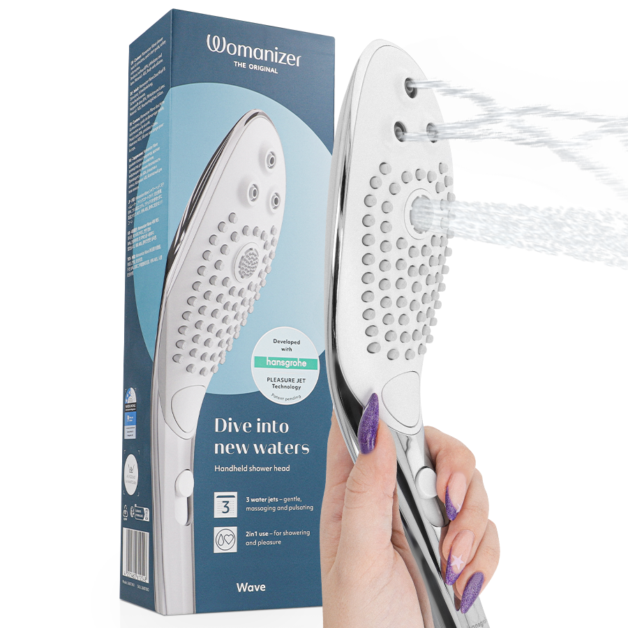 img_220913_aaf77cfafc20814fbd80d1980b026b9c_1.png Soffione Doccia Stimolante Clitorideo Wave Cromato - Womanizer - immagine 1