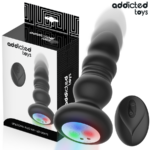 Tappo Anale Rotante E Vibrante, Luce Led, Telecomando - Addicted Toys