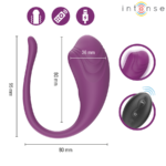 Olivia Purple Uovo Vibrante Con Telecomando - Intense - immagine 6