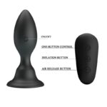 Plug Anale Con Telecomando Vibrazione Nero - Mr Play - immagine 4