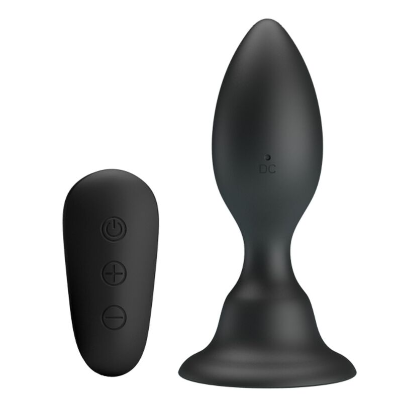 img_93360_093ae9dabb08127b8720db8d16a49d42_1.jpg Plug Anale Con Telecomando Vibrazione Nero - Mr Play - immagine 1