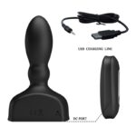 Telecomando Plug Anale Gonfiabile Nero - Mr Play - immagine 3