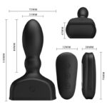 Telecomando Plug Anale Gonfiabile Nero - Mr Play - immagine 5